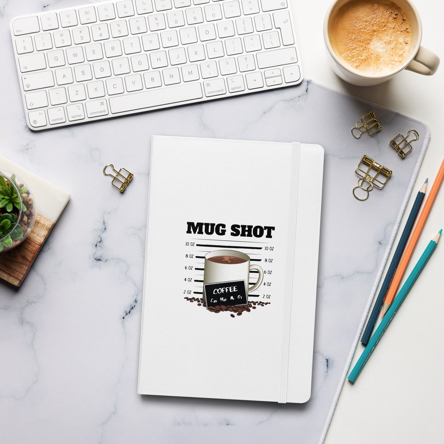 Hardcover bound notebook