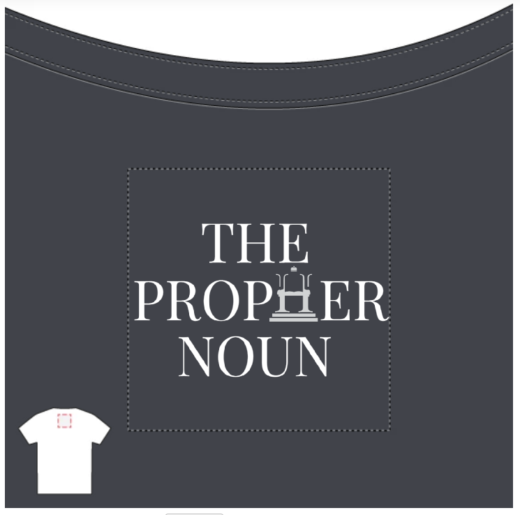 Zip Hoodie with "Goddess" and "The PropHer Noun" Designs