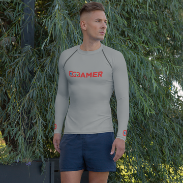 L/S Rash Guard T-Shirt with "Gamer" and "Controller" Designs