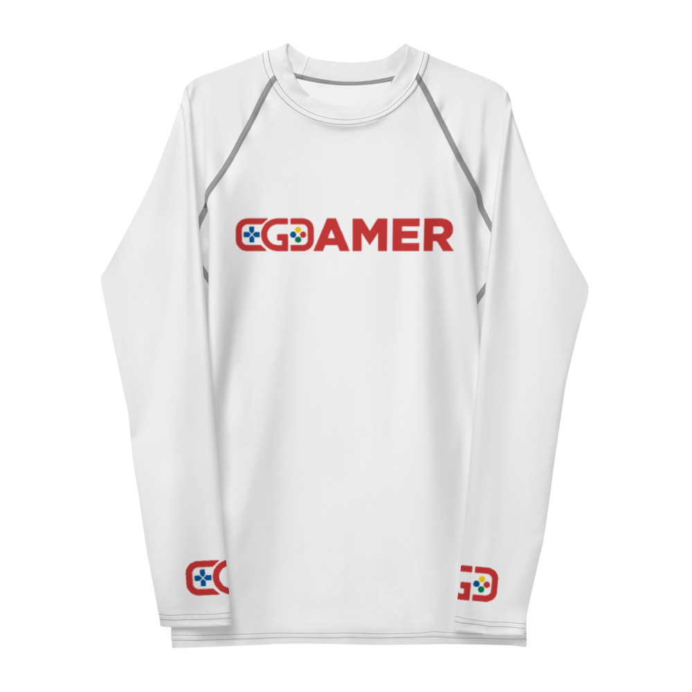 L/S Rash Guard T-Shirt with "Gamer" and "Controller" Designs