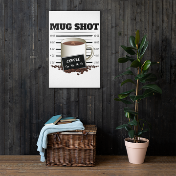 Canvas Print with "MUG SHOT" Design