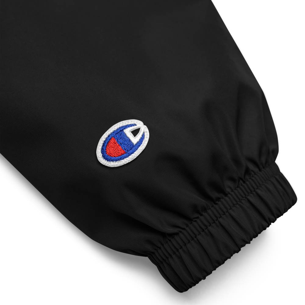 Champion Packable Jacket with Embroidered "Goddess" Design