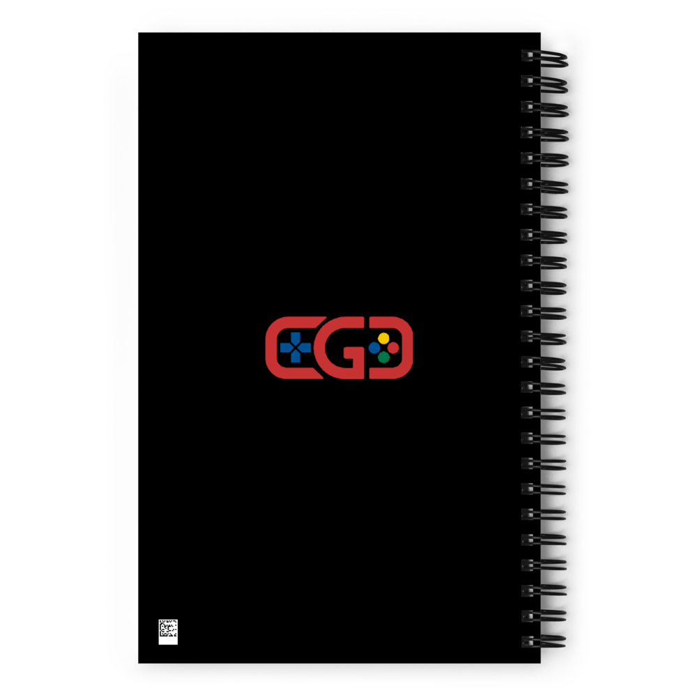 Spiral notebook with "Gamer" Designs