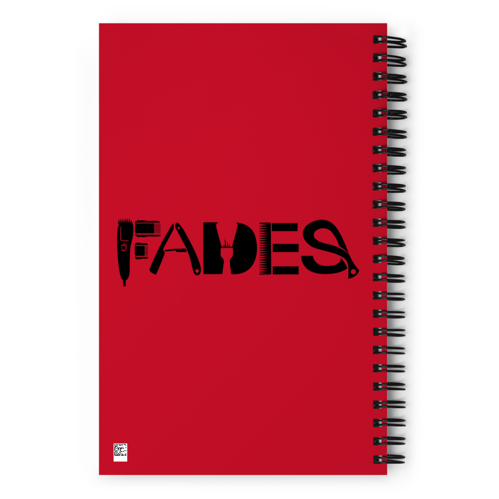 Spiral Notebook with "Fades" Designs