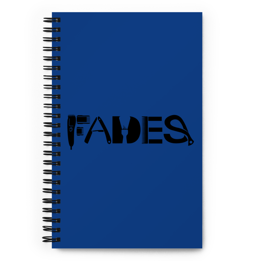Spiral Notebook with "Fades" Design