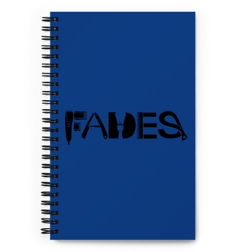 Spiral Notebook with "Fades" Design