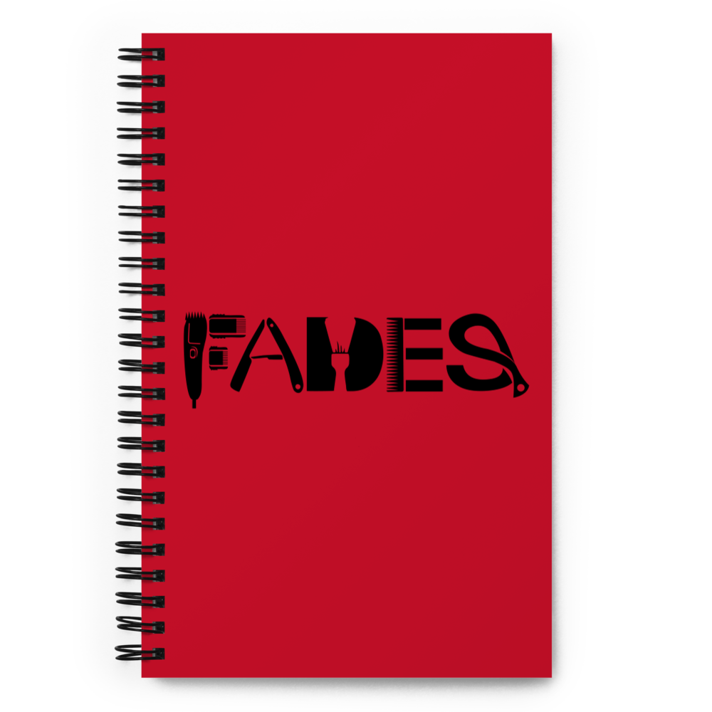 Spiral Notebook with "Fades" Designs