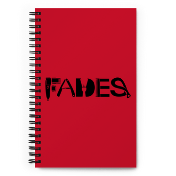 Spiral Notebook with "Fades" Designs