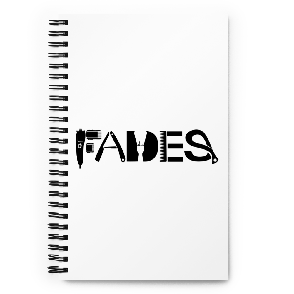 Spiral Notebook with "Fades" Designs