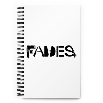 Spiral Notebook with "Fades" Designs