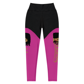 Sports Leggings with "Goddess" and "The PropHer Noun" Designs