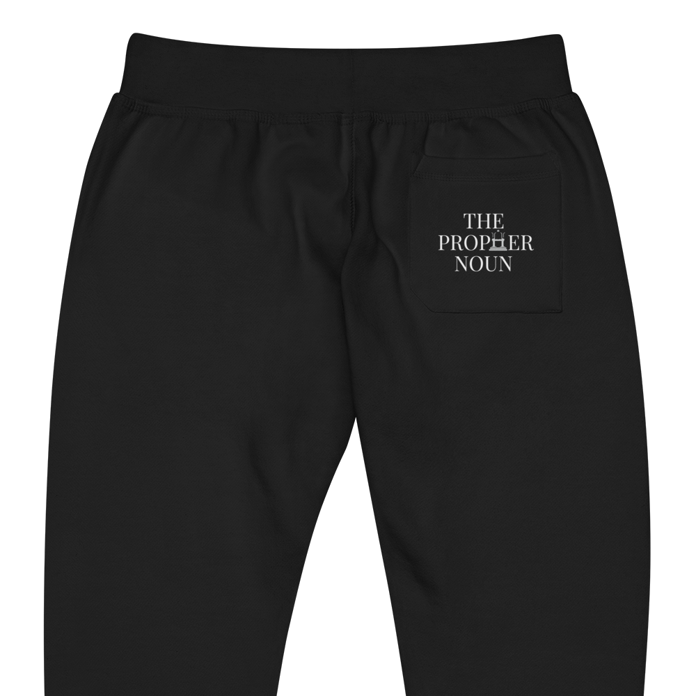 Fleece Sweatpants with "Goddess" and "The PropHer" Noun Designs