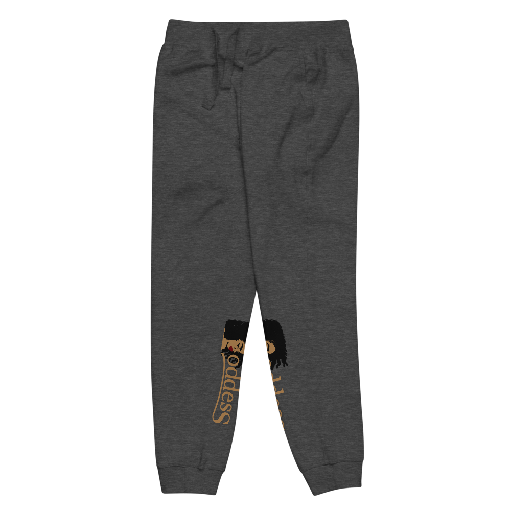 Fleece Sweatpants with "Goddess" and "The PropHer" Noun Designs