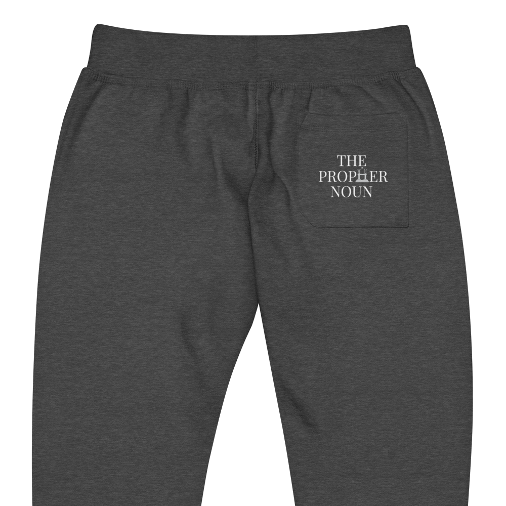 Fleece Sweatpants with "Goddess" and "The PropHer" Noun Designs