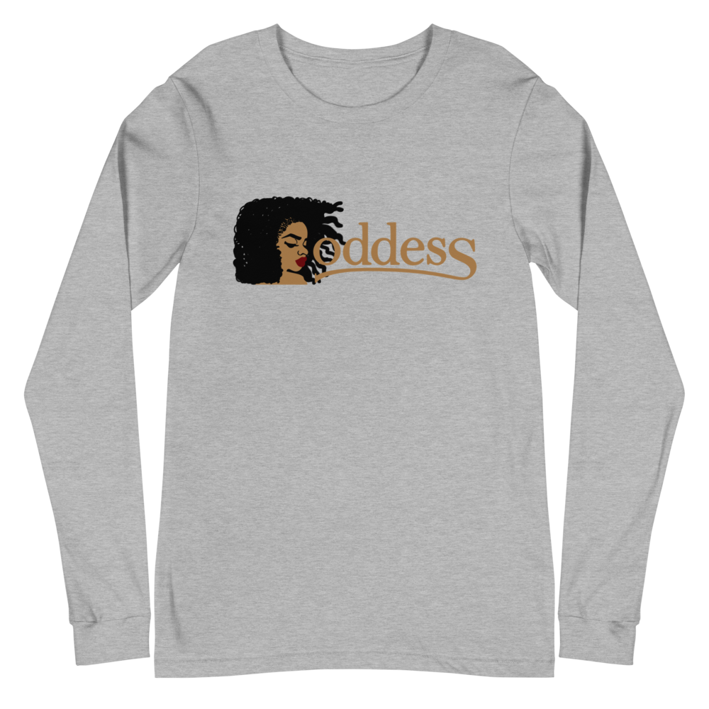 L/S T-Shirt with "Goddess" and "PropHer Noun" Designs