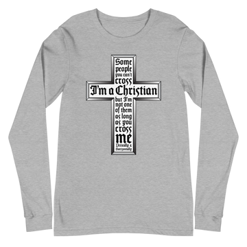 L/S T-Shirt with "Cross" Design