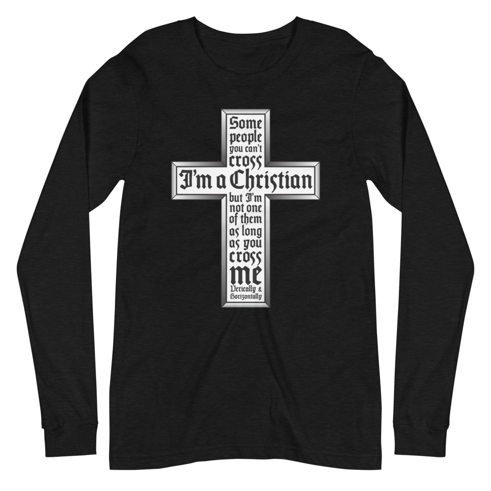 L/S T-Shirt with "Cross" Design