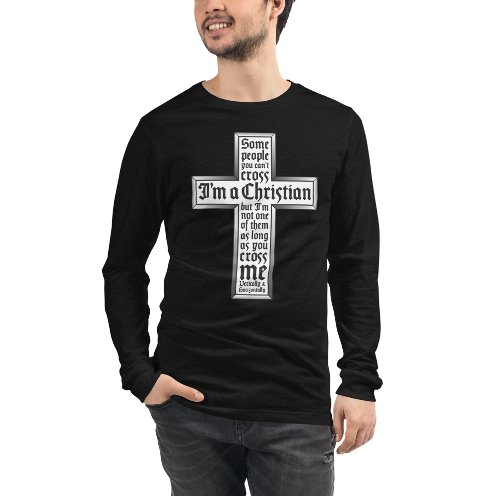 L/S T-Shirt with "Cross" Design