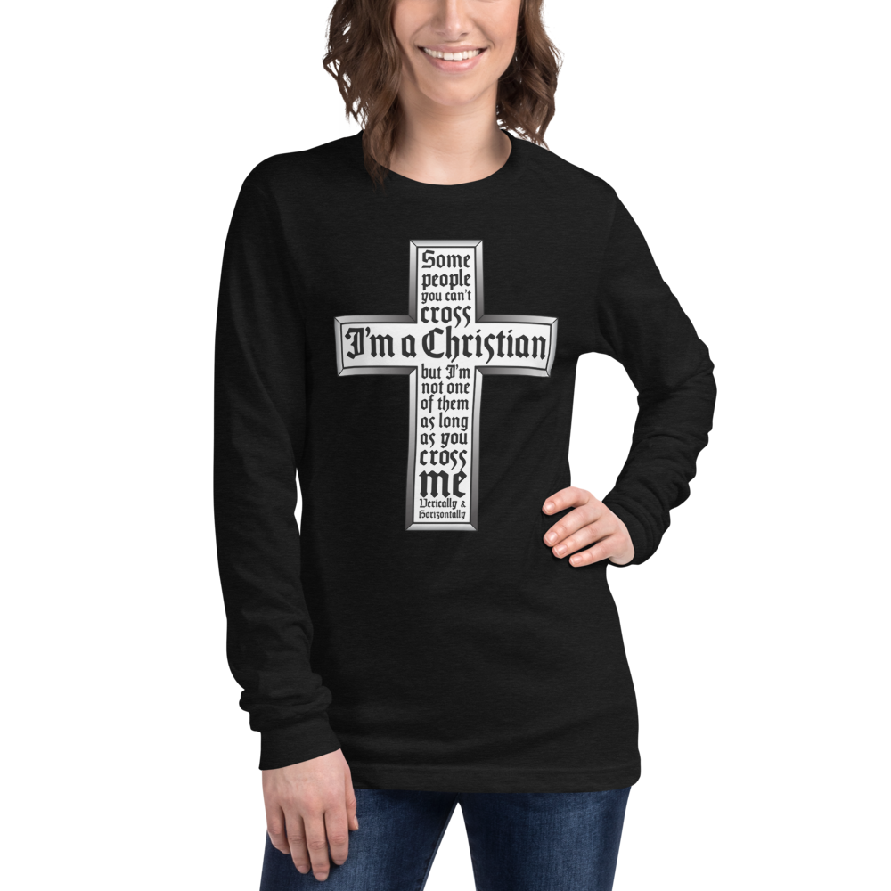 L/S T-Shirt with "Cross" Design