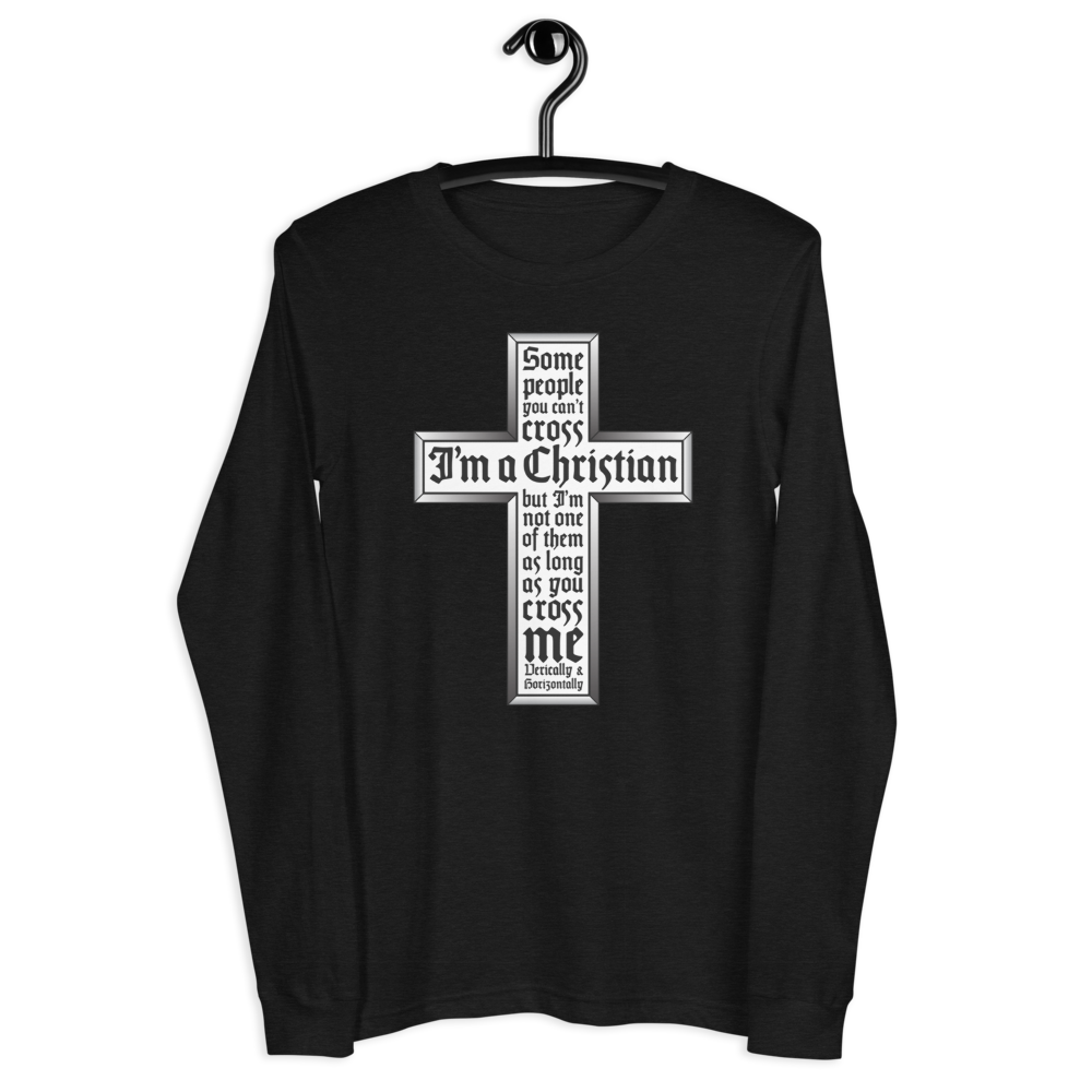 L/S T-Shirt with "Cross" Design