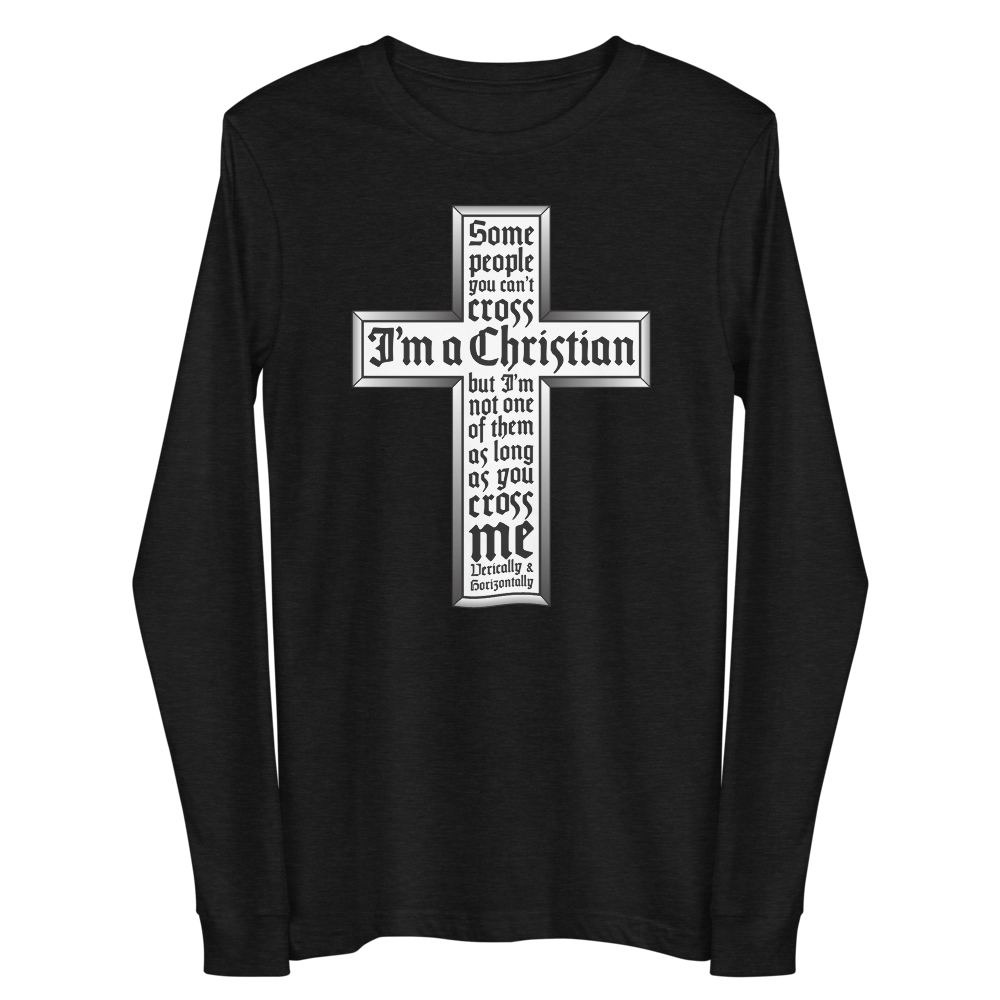 L/S T-Shirt with "Cross" Design