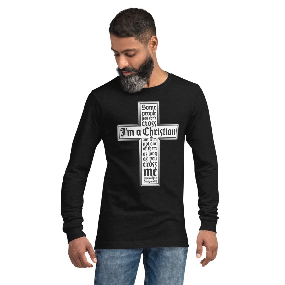 L/S T-Shirt with "Cross" Design