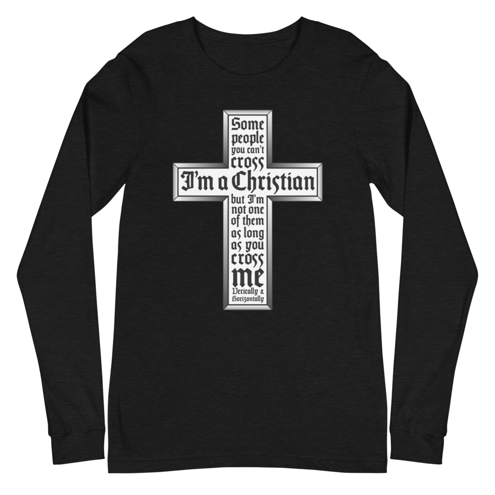 L/S T-Shirt with "Cross" Design