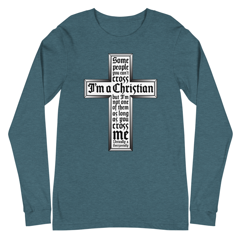 L/S T-Shirt with "Cross" Design