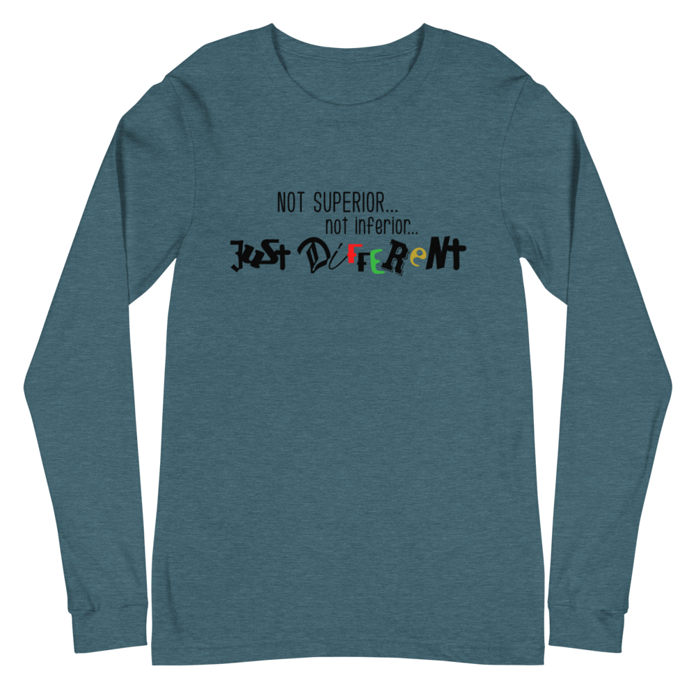 L/S T-Shirt with "Just Different" Design