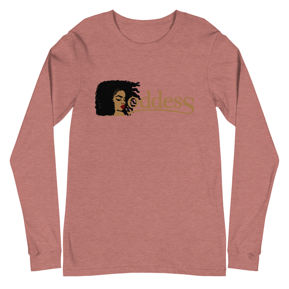L/S T-Shirt with "Goddess" and "PropHer Noun" Designs