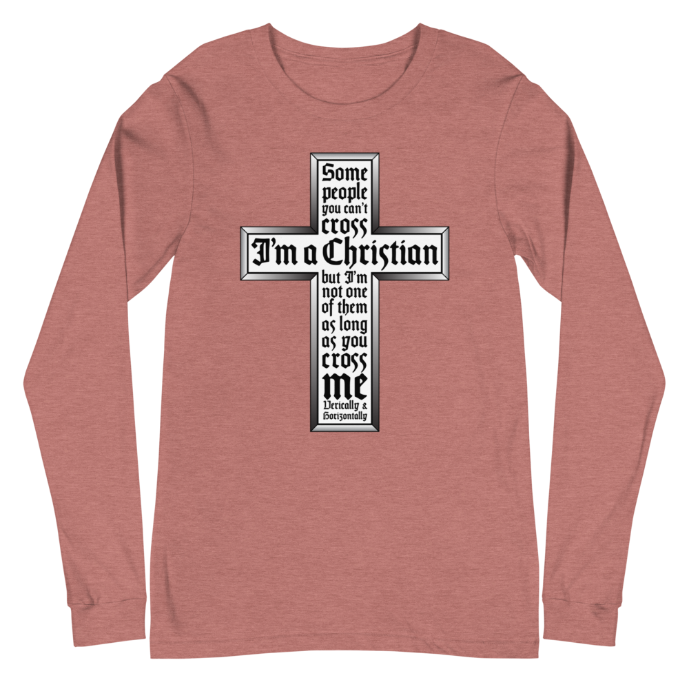 L/S T-Shirt with "Cross" Design