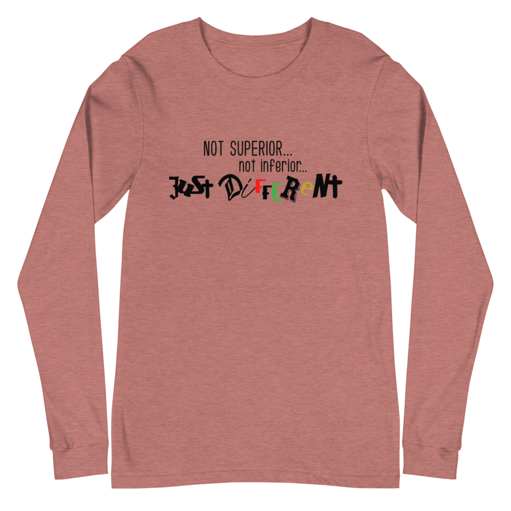 L/S T-Shirt with "Just Different" Design