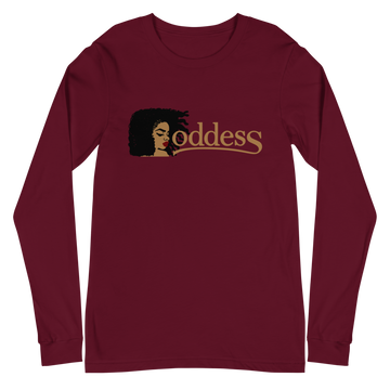 L/S T-Shirt with "Goddess" and "PropHer Noun" Designs