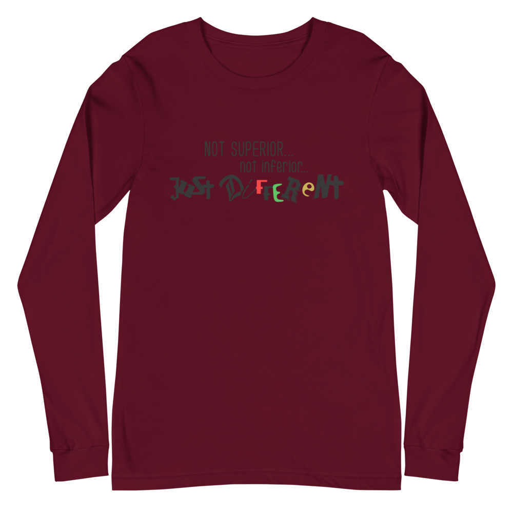 L/S T-Shirt with "Just Different" Design