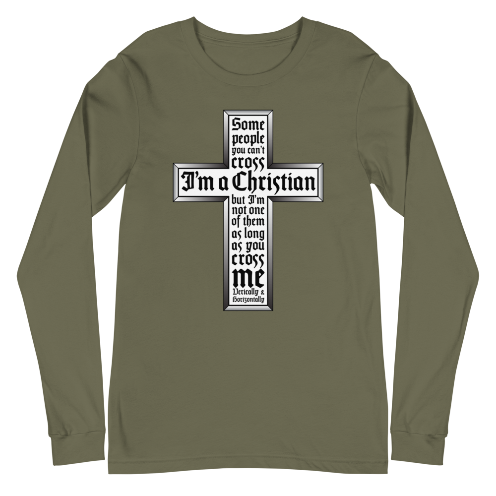 L/S T-Shirt with "Cross" Design