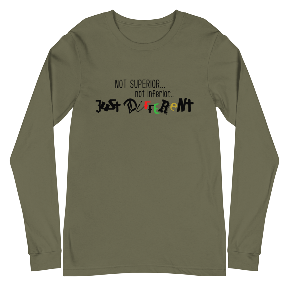 L/S T-Shirt with "Just Different" Design