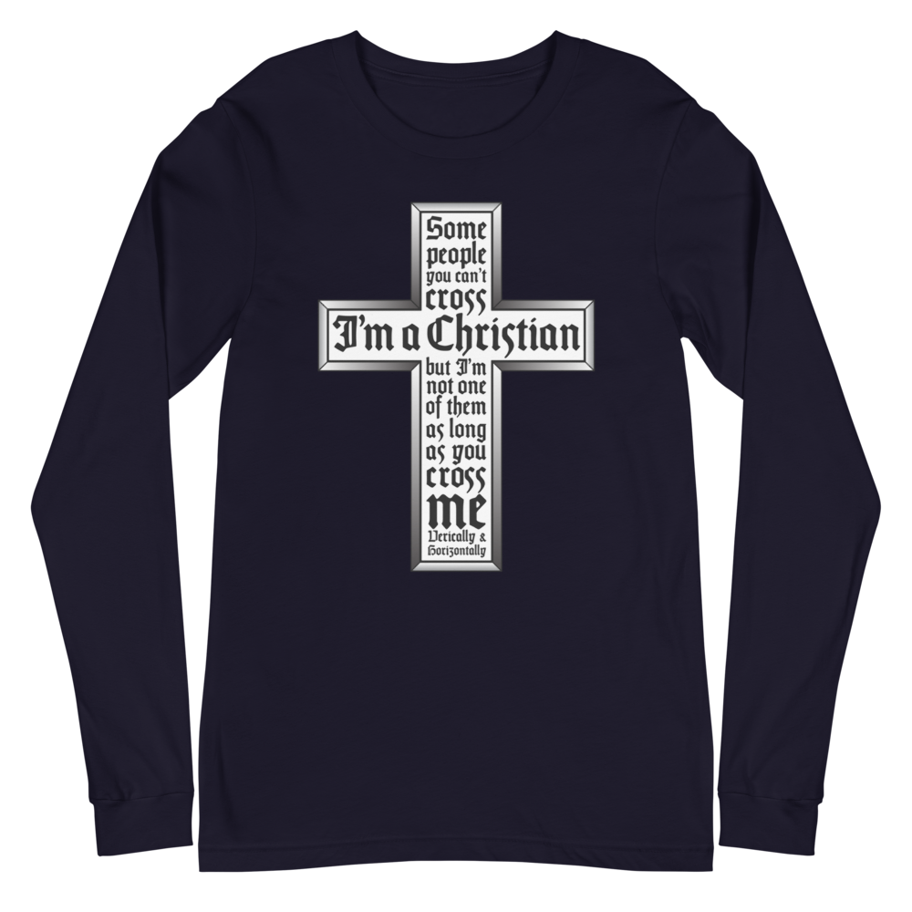 L/S T-Shirt with "Cross" Design