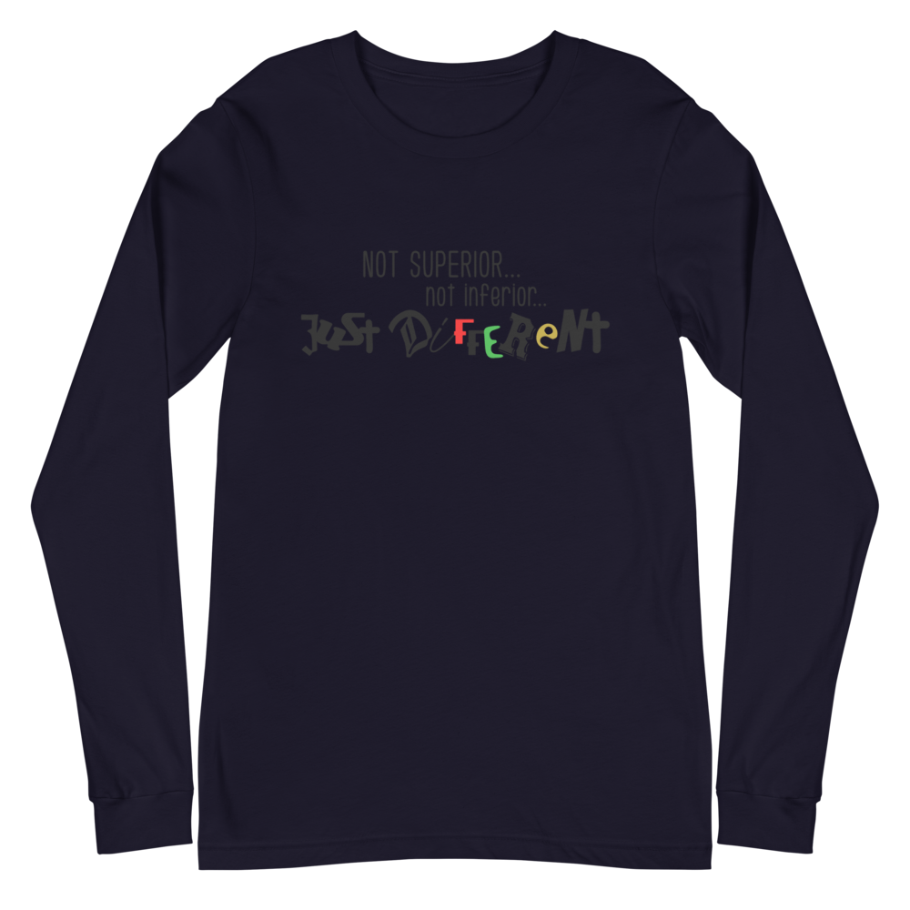 L/S T-Shirt with "Just Different" Design