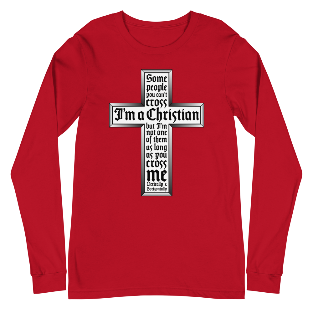 L/S T-Shirt with "Cross" Design