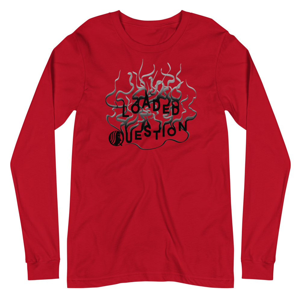 L/S T-Shirt with "Loaded Question" Design
