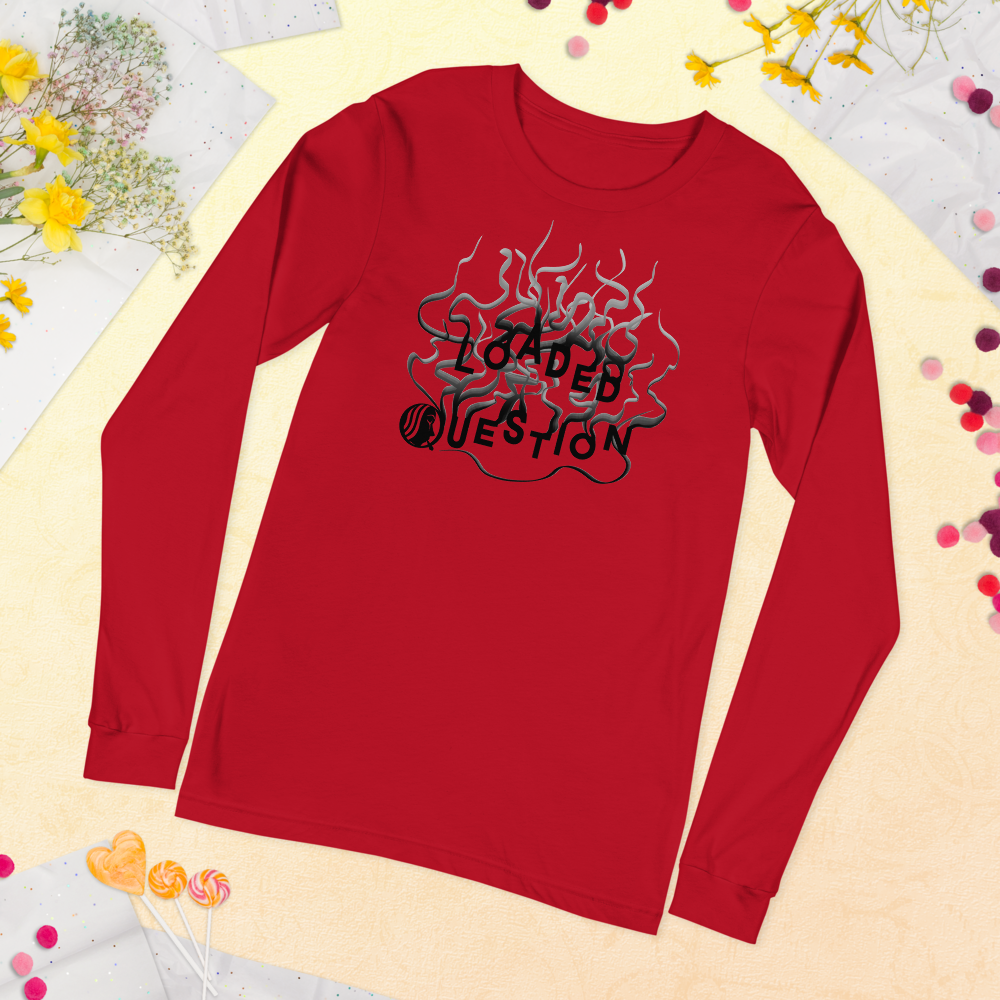 L/S T-Shirt with "Loaded Question" Design
