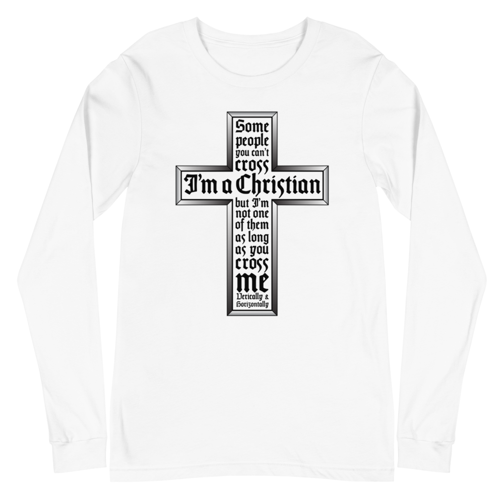 L/S T-Shirt with "Cross" Design