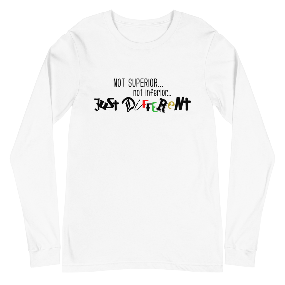 L/S T-Shirt with "Just Different" Design