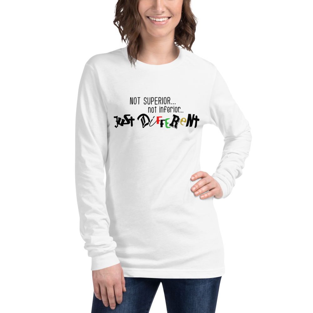 L/S T-Shirt with "Just Different" Design