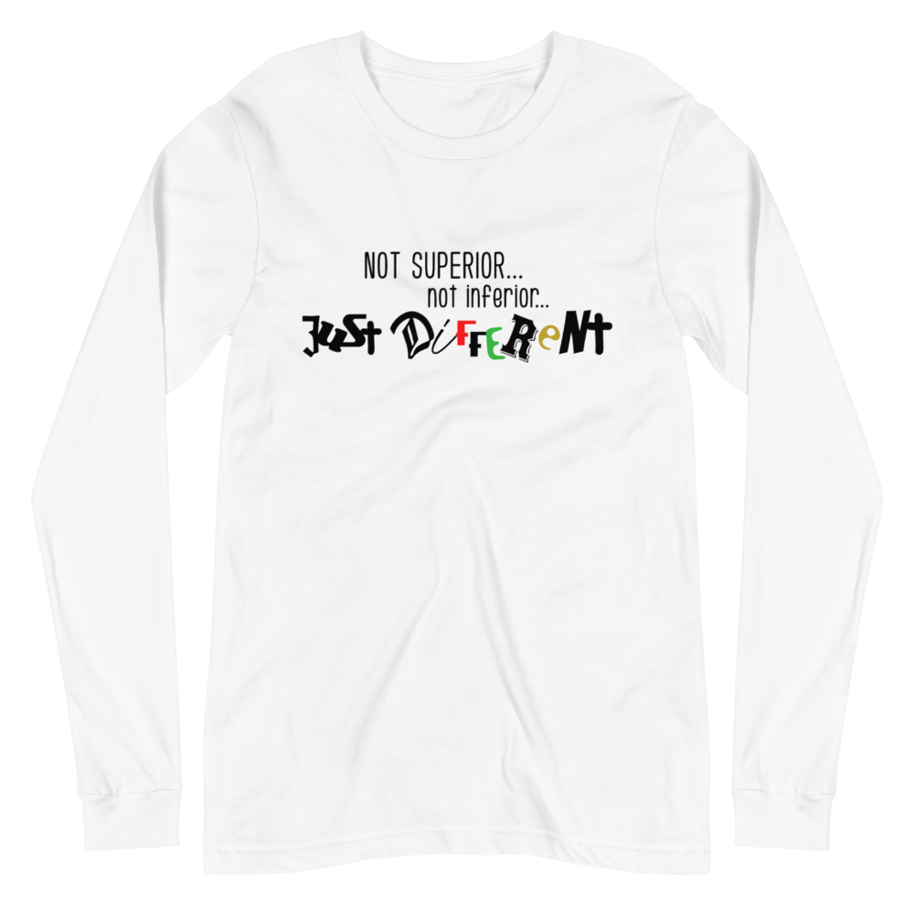 L/S T-Shirt with "Just Different" Design