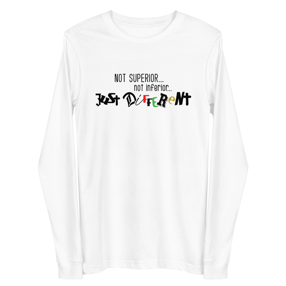 L/S T-Shirt with "Just Different" Design