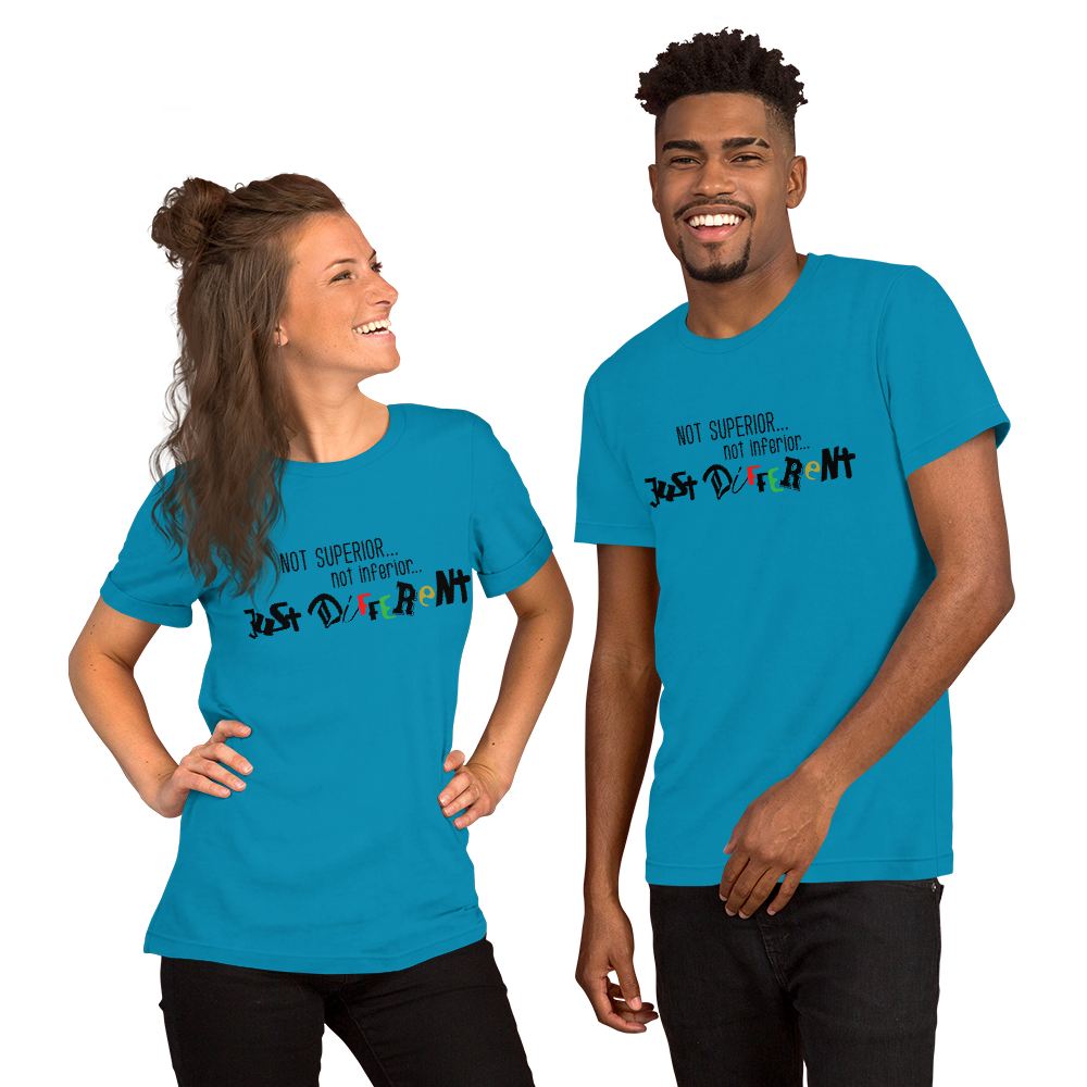 S/S T-Shirt with "Just Different" Design