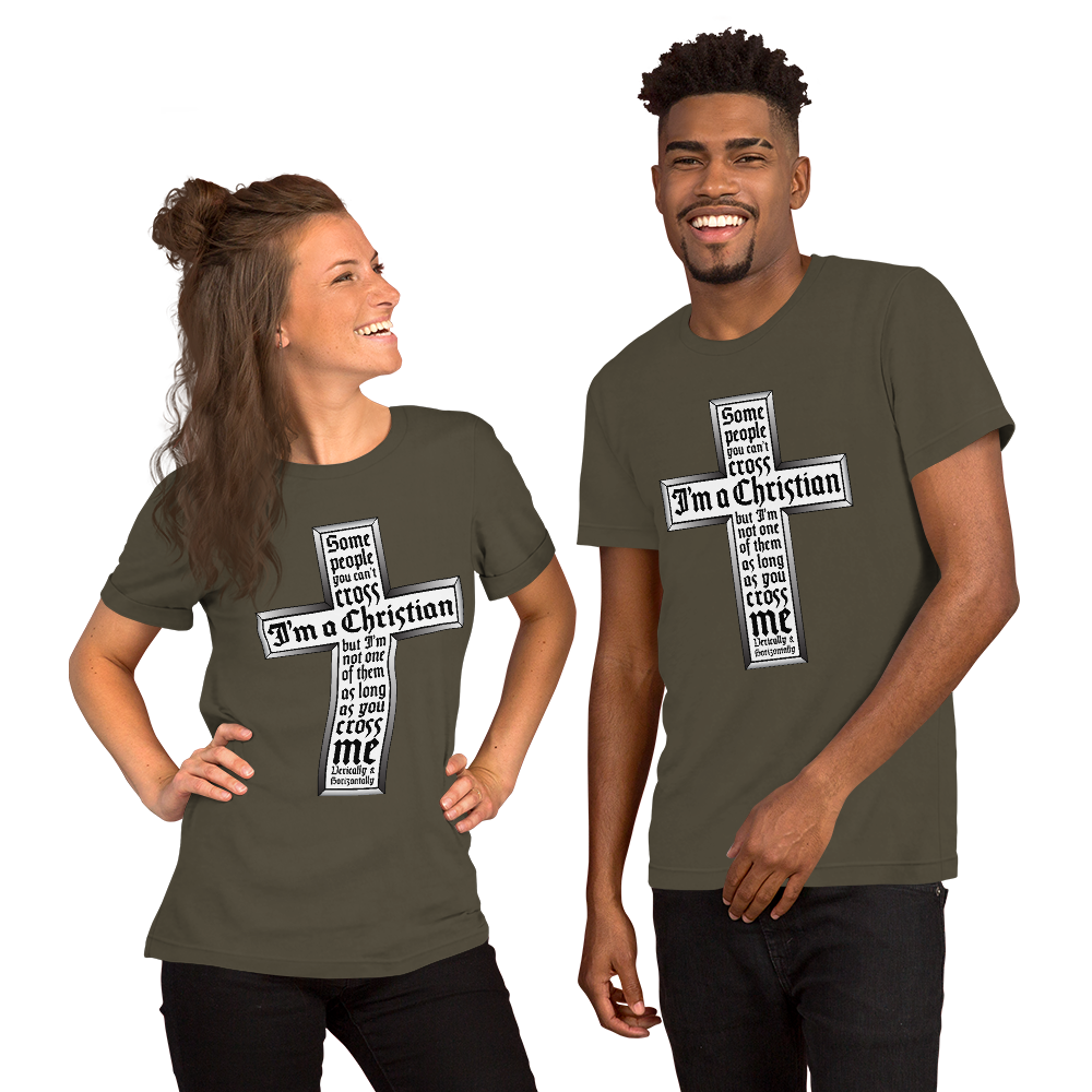S/S T-Shirt with "I'm A Christian" Design