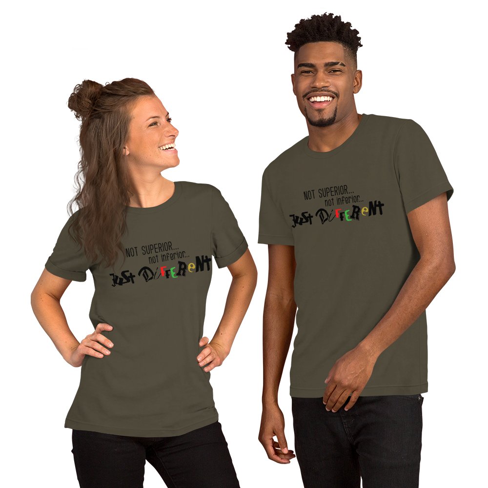S/S T-Shirt with "Just Different" Design