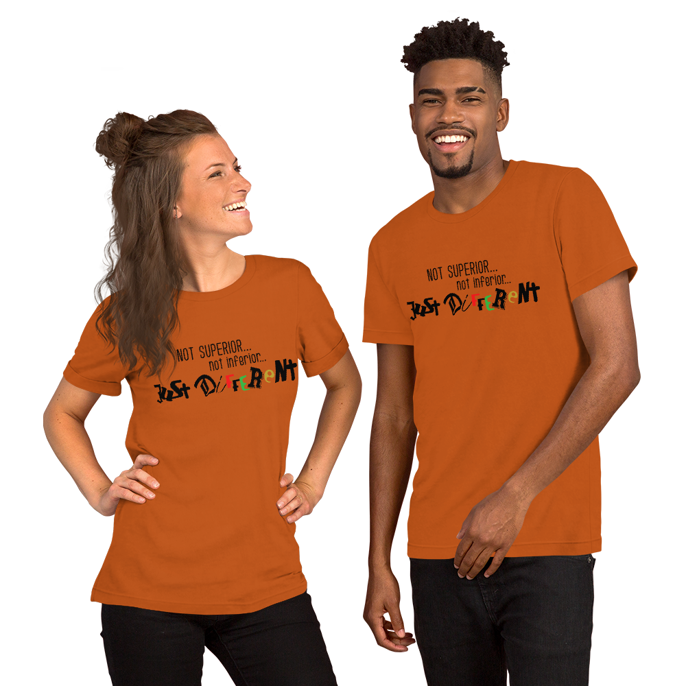S/S T-Shirt with "Just Different" Design